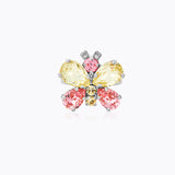 Caroline Svedbom - Butterfly Ring Jonquil Light Rose Rhodium