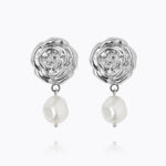 Caroline Svedbom - Rosita Pearl Earrings Pearl Rhodium