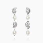 Caroline Svedbom - Shell Pearl Earrings Pearl Rhodium