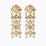 Caroline Svedbom - Soiree Earrings Crystal Golden Combo Gold
