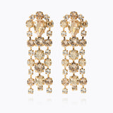 Caroline Svedbom - Soiree Earrings Crystal Golden Combo Gold