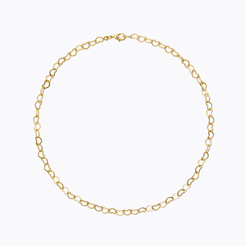 Caroline Svedbom - Heart Chain Necklace Gold Gold