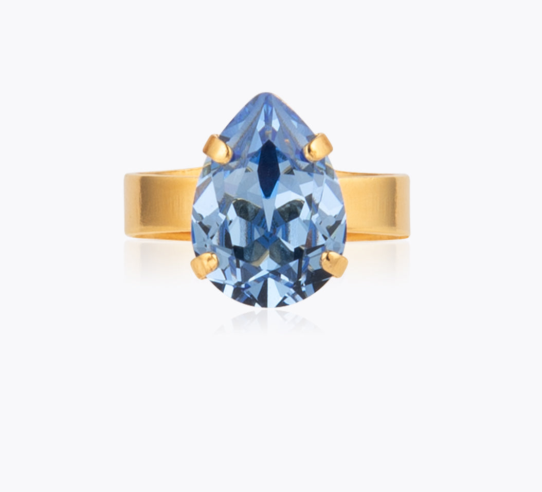 Caroline Svedbom - Mini Drop Ring Light Sapphire Gold
