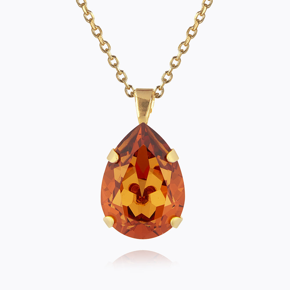 Caroline Svedbom - Classic Drop Necklace Light Amber Gold