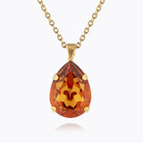 Caroline Svedbom - Classic Drop Necklace Light Amber Gold