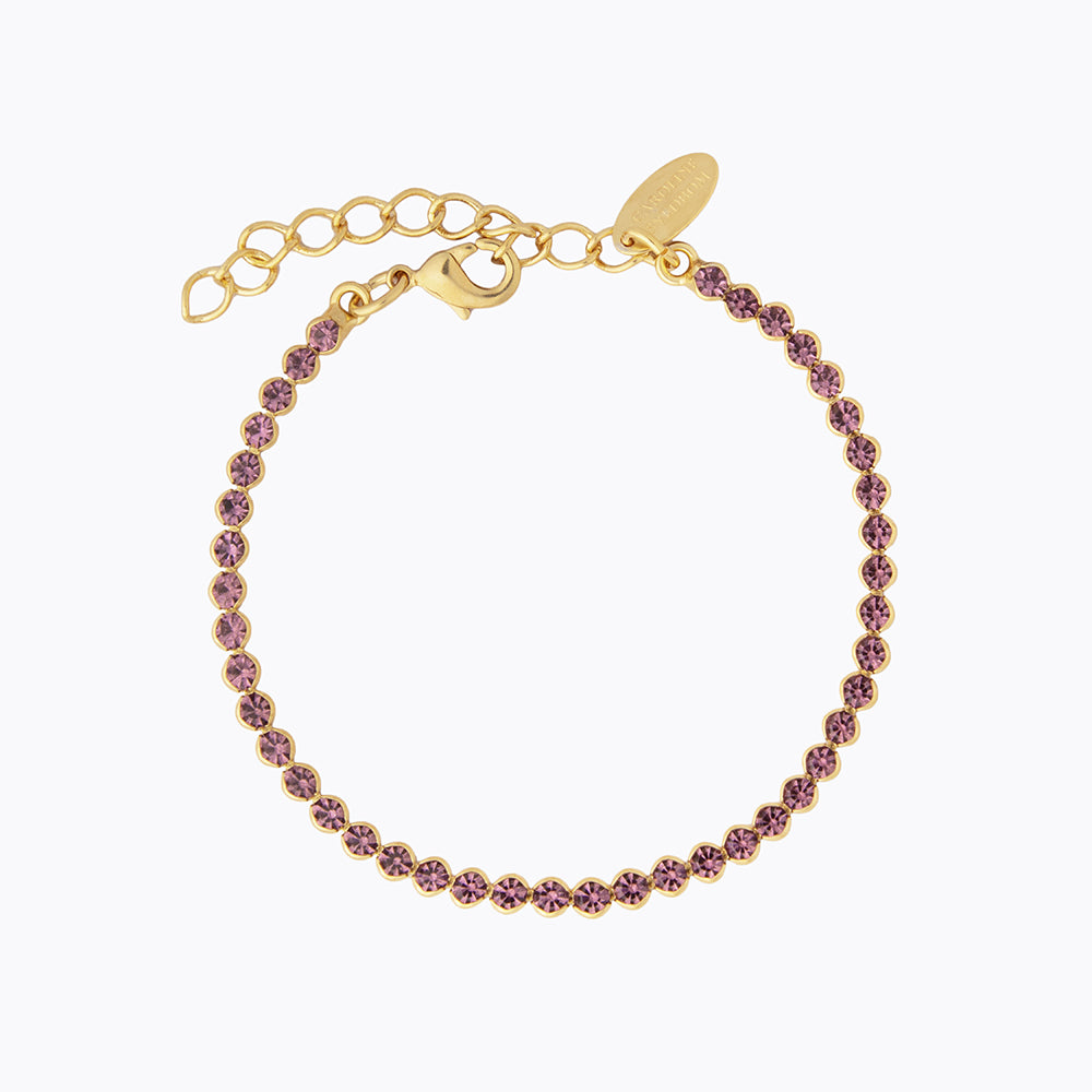 Caroline Svedbom - Siri Bracelet Light Amethyst Gold