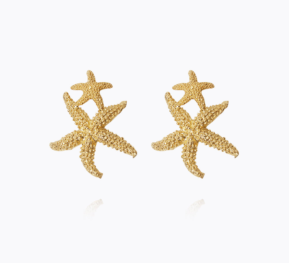 Caroline Svedbom - Sea Star Twin Earrings Gold Gold