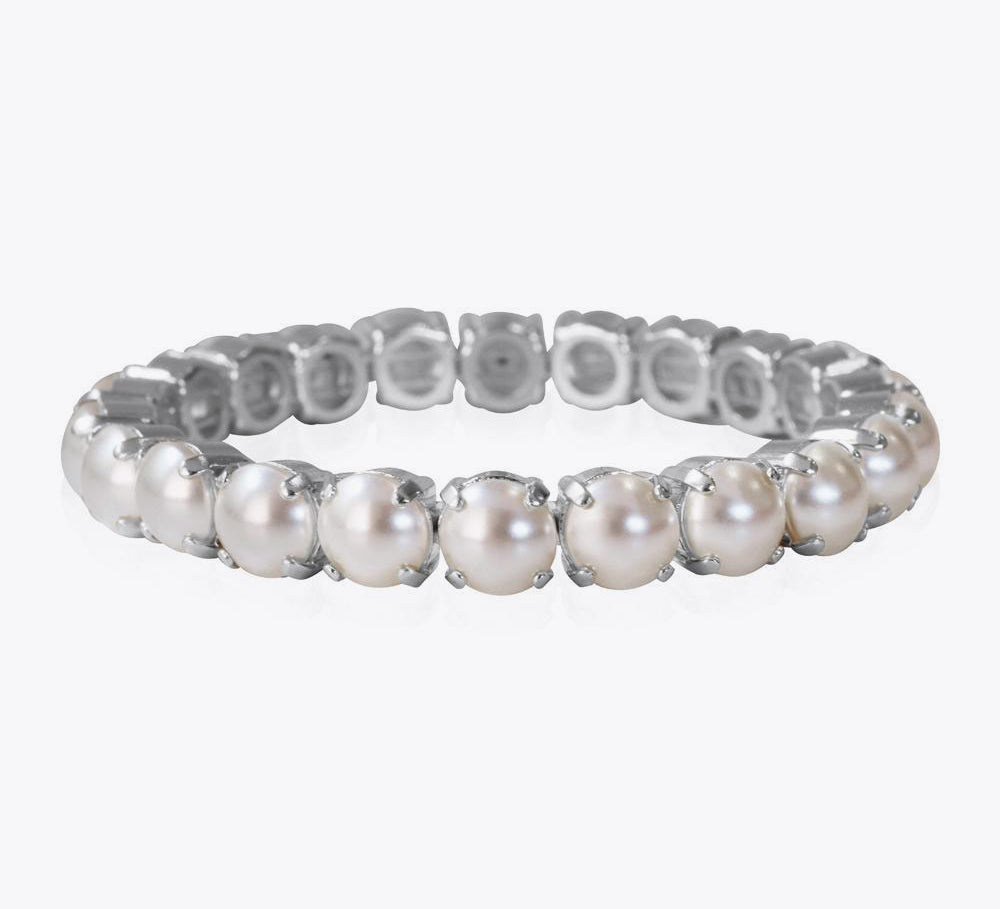 Gia Stud Bracelet / Pearl