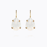 Caroline Svedbom - Mini Drop Clasp Earrings White Opal Gold