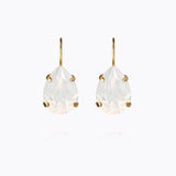 Caroline Svedbom - Mini Drop Clasp Earrings White Opal Gold