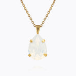 Caroline Svedbom - Mini Drop Necklace White Opal Gold