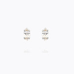 Caroline Svedbom - Petite Navette Earrings Crystal Rhodium