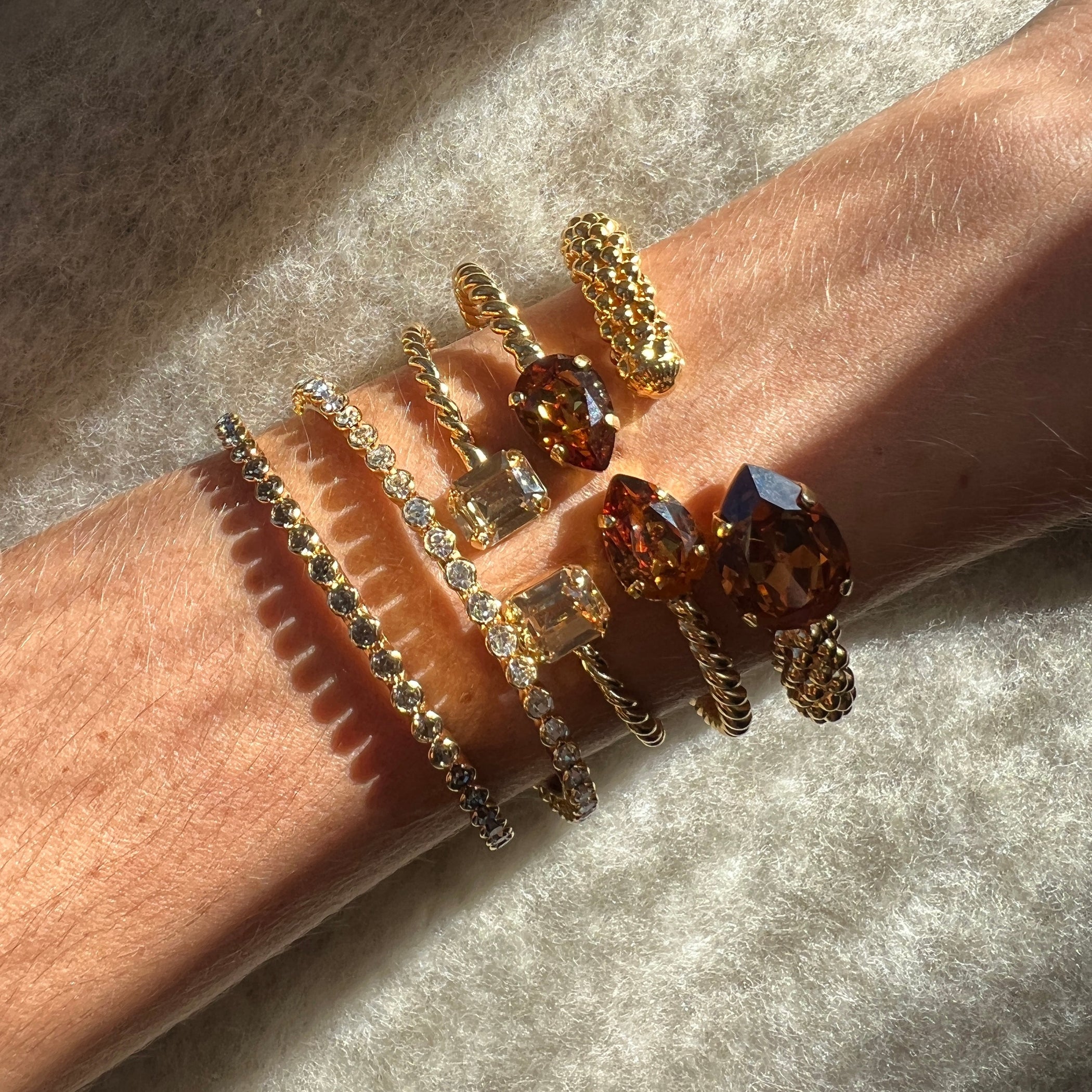 Caroline Svedbom Siri Crystal Bangle Crystal