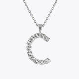 Caroline Svedbom - Letter Necklace Crystal Rhodium 70 Letter C Cm