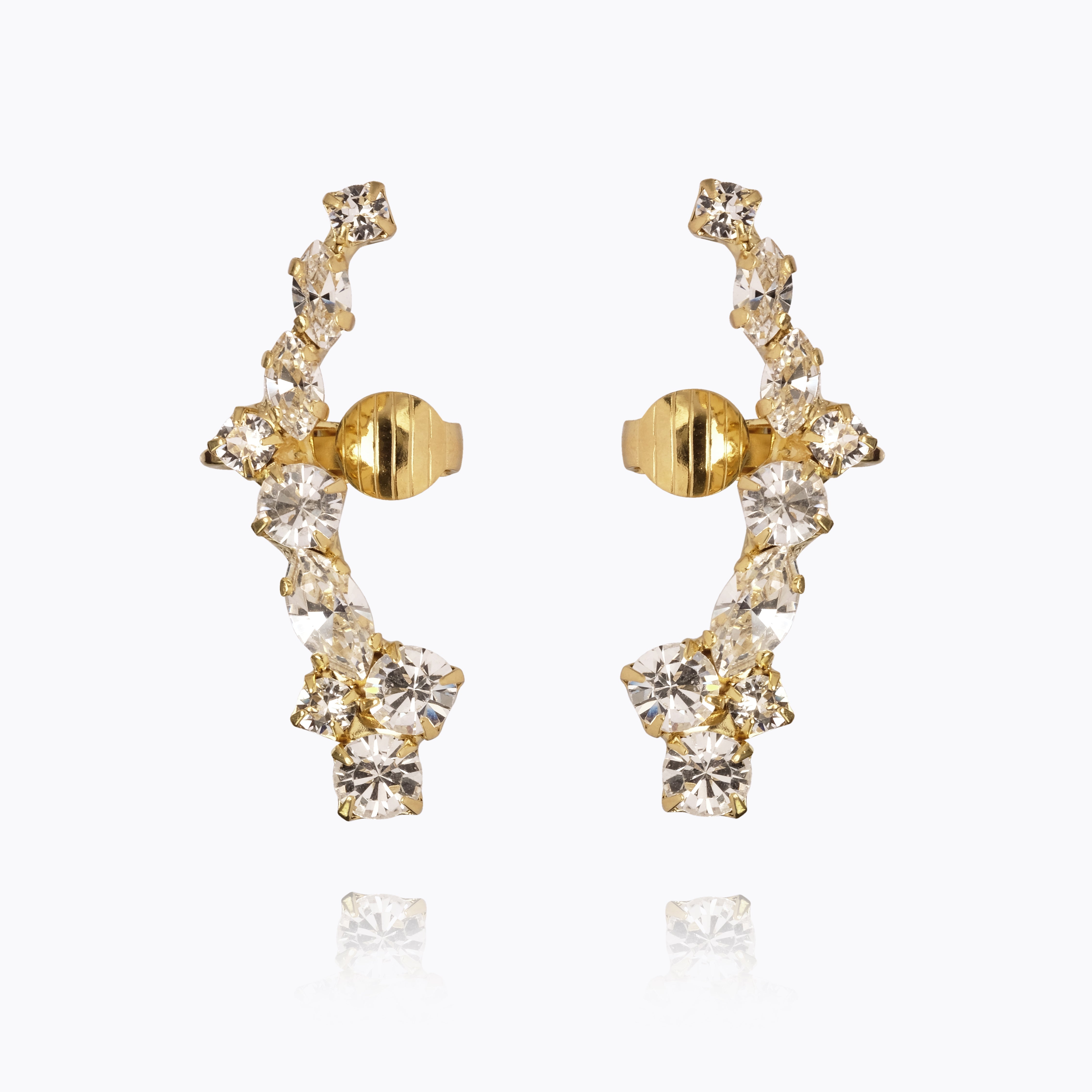 Caroline Svedbom - Mirabel Earrings Crystal Gold