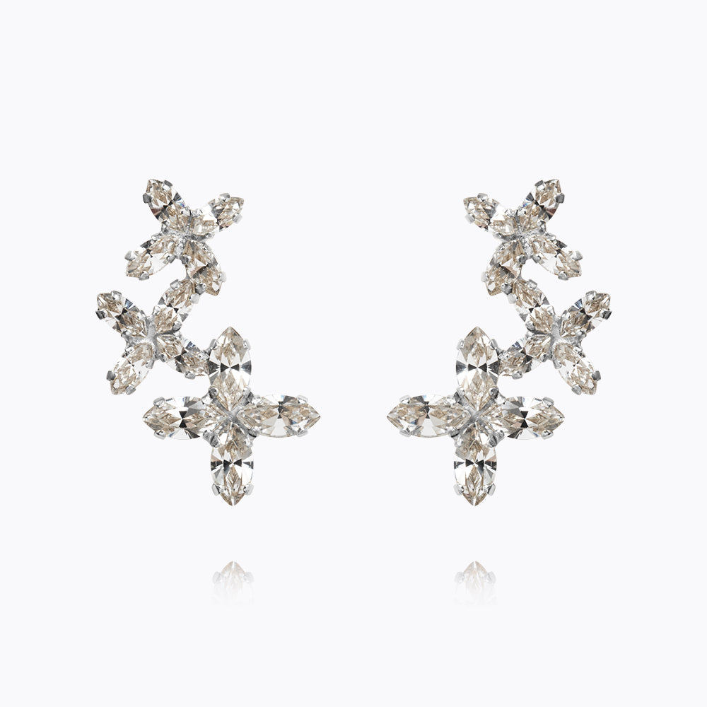 Caroline Svedbom - Multi Star Cuff Earrings Crystal Rhodium