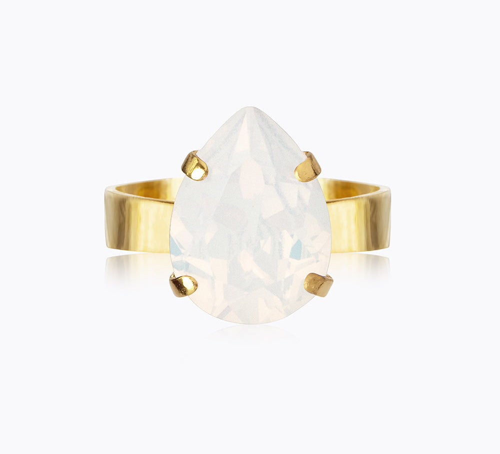 Caroline Svedbom - Mini Drop Ring White Opal Gold