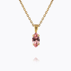 Caroline Svedbom - Petite Navette Necklace Light Rose Gold