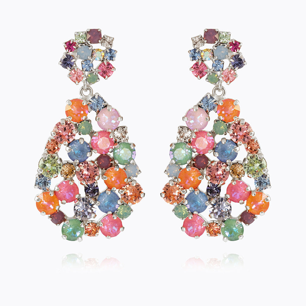 Caroline Svedbom - Afrodite Earrings Pastel Combo Rhodium